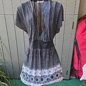 Charlotte Russe Black and White Polka Dot Top